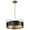 Nuvo Altos 4-Light Medium Pendant Matte Black and Natural Brass 60/7843 - alternate 6